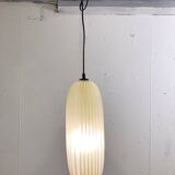 Mid-Century Modern Yellow Glass Pendant Lamp, Italy, 1960s
