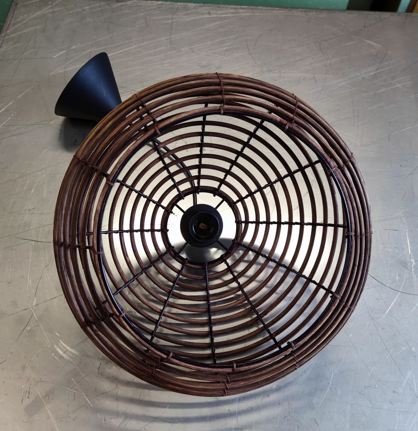 Rattan pendant light