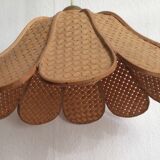 Rattan flower hanging 60s
