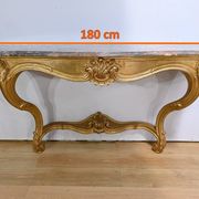 Important Wall Console in Gilded Wood, Louis XV style – Early 20th century