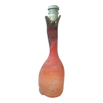 Pied de lampe en verre