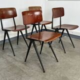 Set of 4 Spinstoel chairs for Marko 60s Netherlands