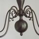Five-light Flemish chandelier in silver-plated metal 5181