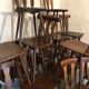 Lot of 20 brasserie-style bistro chairs 1960's