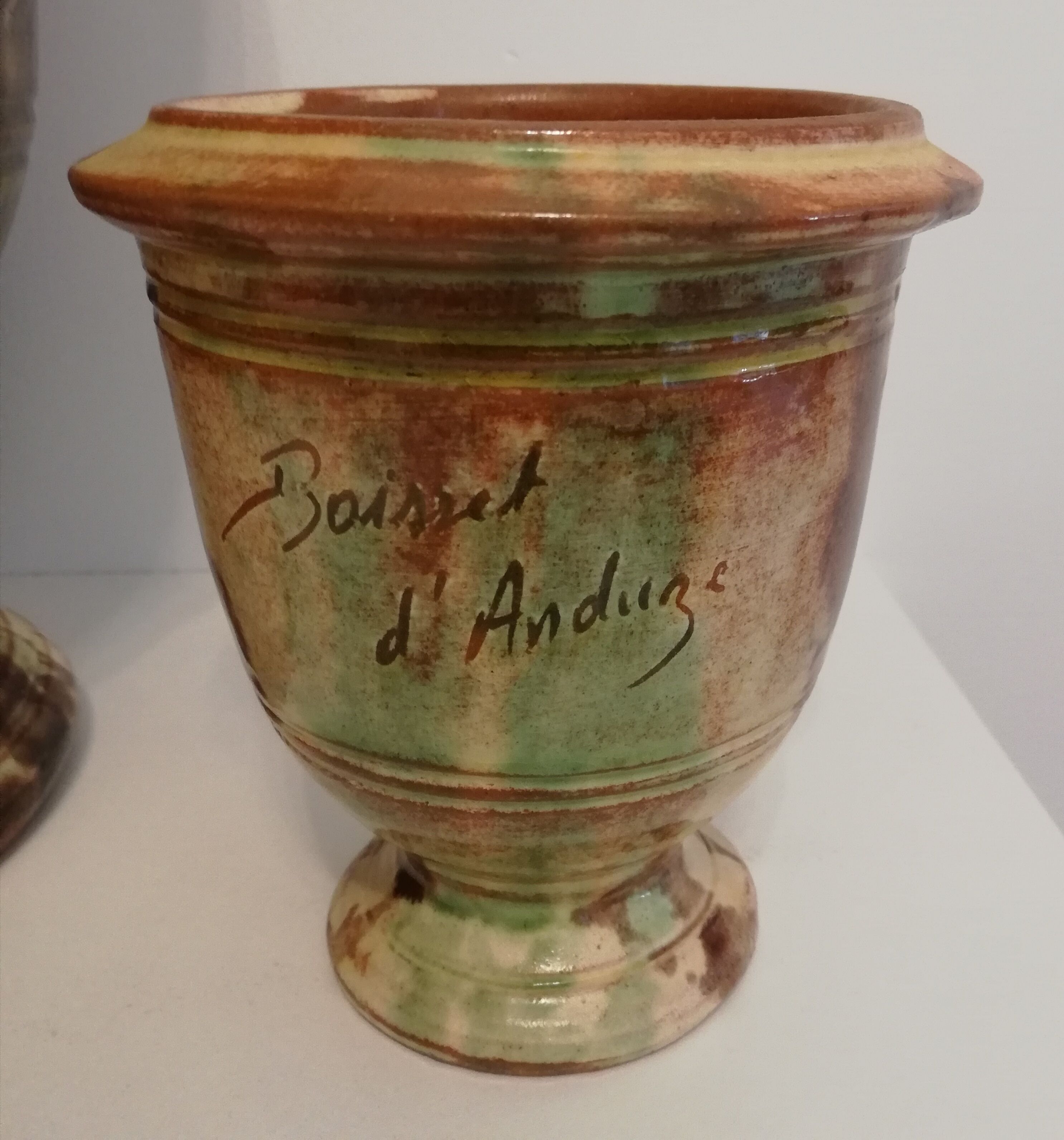 Two Terracotta Boisset planters