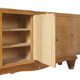 French Art Deco Sycamore Dining Suite in the Style of André Arbus, c. 1940