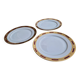 Fine porcelain plates, Arc de Triomphe model, La Table Impériale.