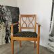 Art deco oak armchair 1940/1950