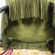 Paire de fauteuils crapaud velours Kaki