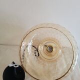 Amber yellow glass pendant lamp