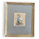 Watercolor XIXth Fountain at Antique Signed H. Lozé