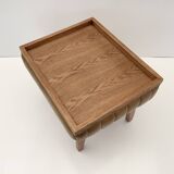 Leather Relaxing Stool/Footstool/ Tray/Side Table