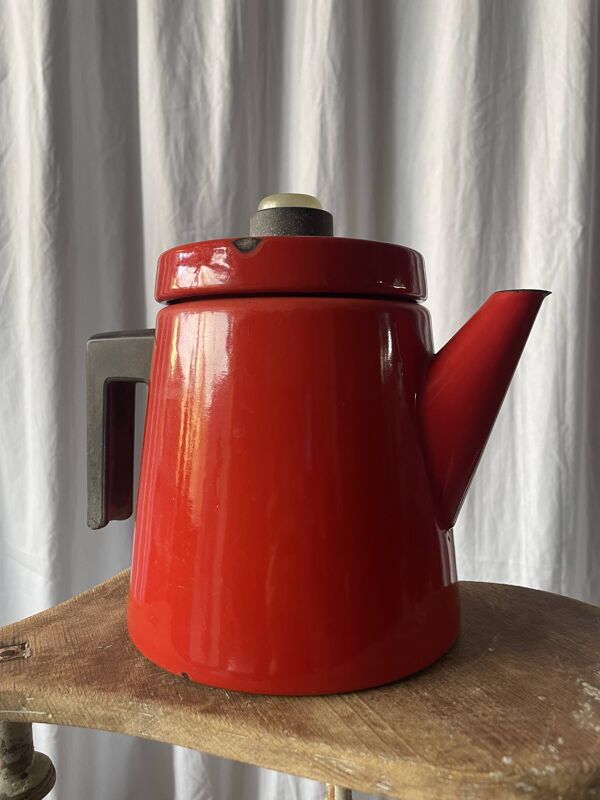 Cafetière en Fonte Émaillée par Antti Nurmesniemi pour Finel, 1950