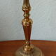 Golden bronze candle holder