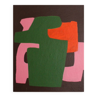 Minimalist "brick" canvas signed Bodasca