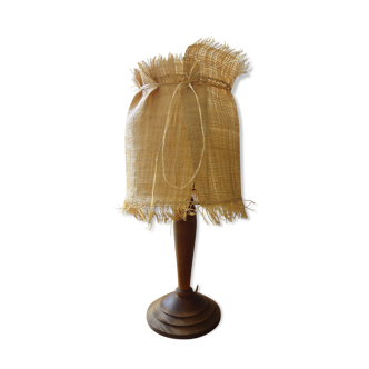 Natural wood lamp