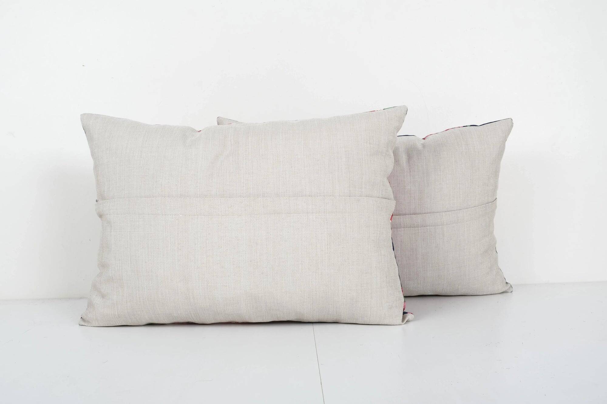 Set of 2 vintage Turkish cushion covers 56x41 cm