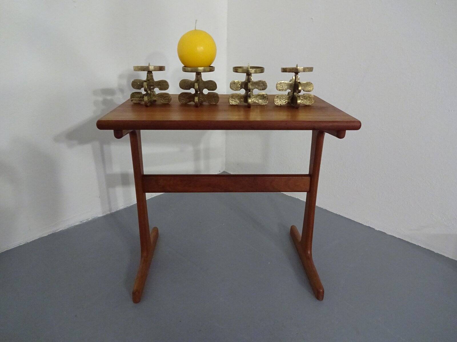 Italian Brutalist Candle Holders by Giuseppe Gallo for Gallo, 1960s, Set of 2