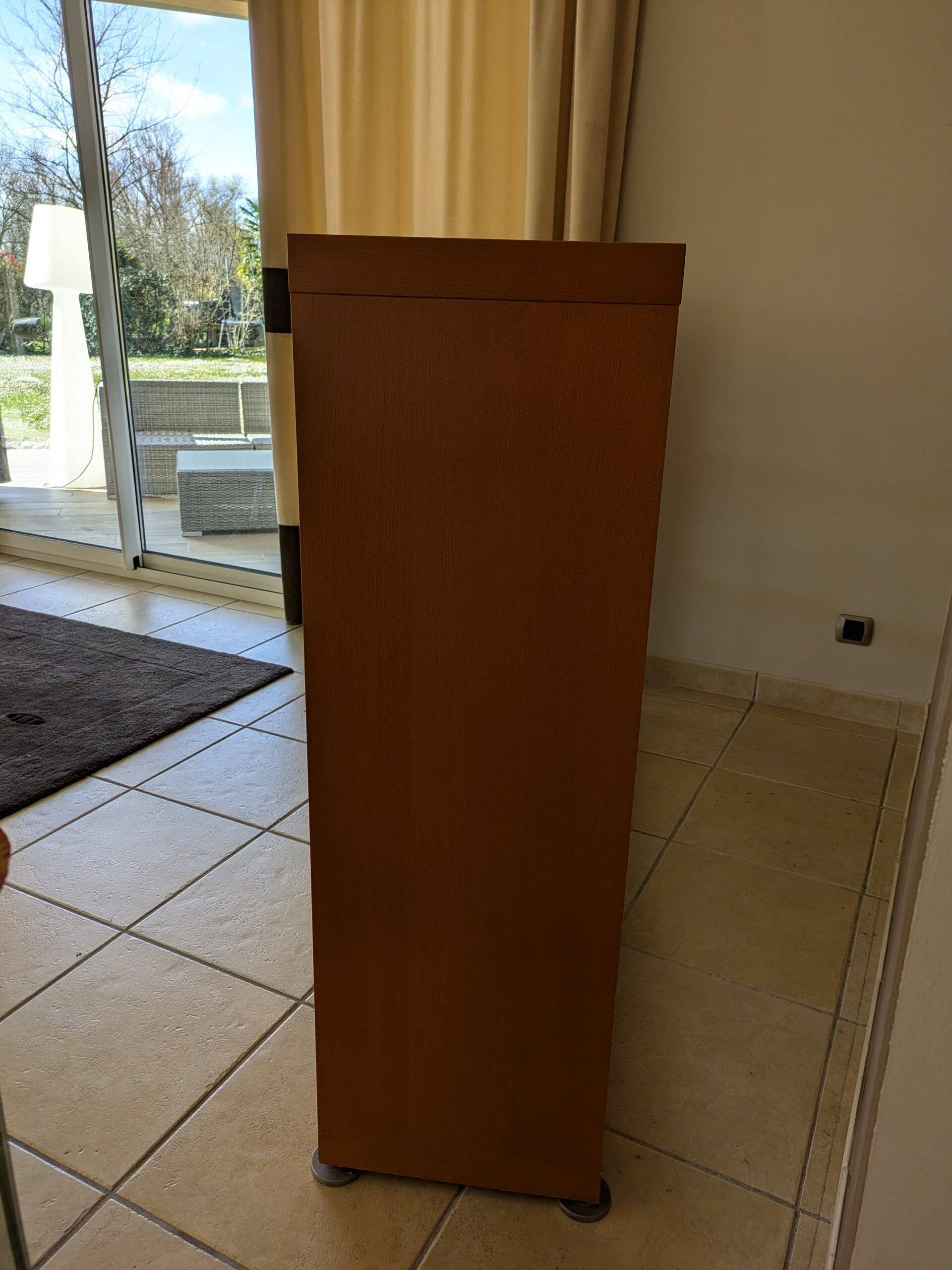 Etagère Designer Pascal Mourgue - en verre trempé et bois - Cinna Roset