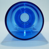 Vase en verre bleu cobalt scandinave