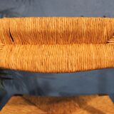 Wooden & straw chair 1960