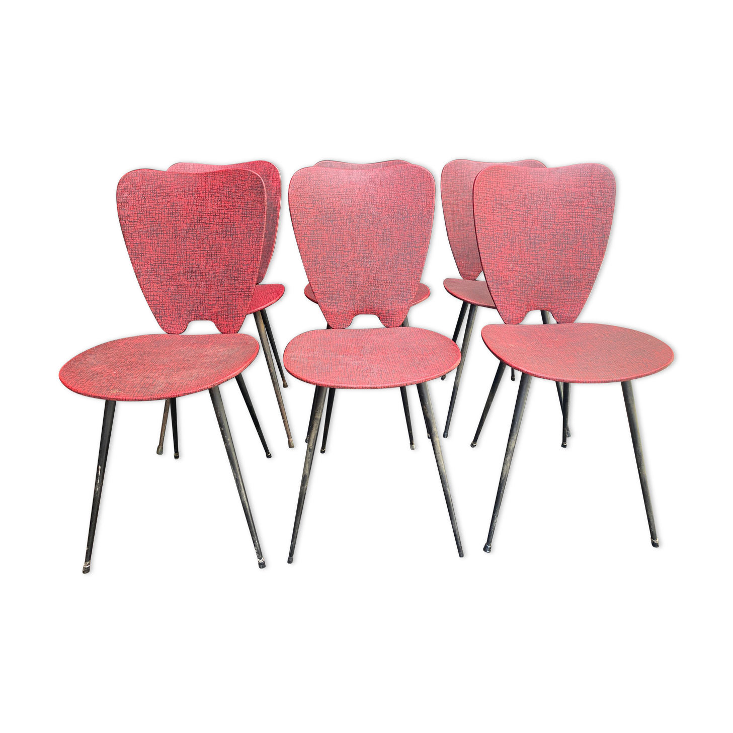 Series of 6 c chairs 60s