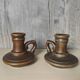 Pair of ceramic candlesticks
