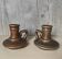 Pair of ceramic candlesticks