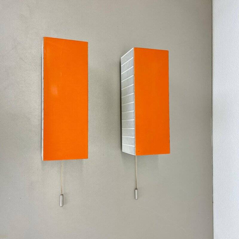 Vintage Pop Art wall lamps, 1950s, set of 2