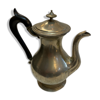 Silver metal teapot