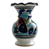 Petit vase peint à la main style Maghrébin.
