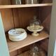Earthy green oak display case