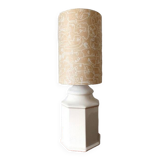 Large art deco lamp in cracked ceramic