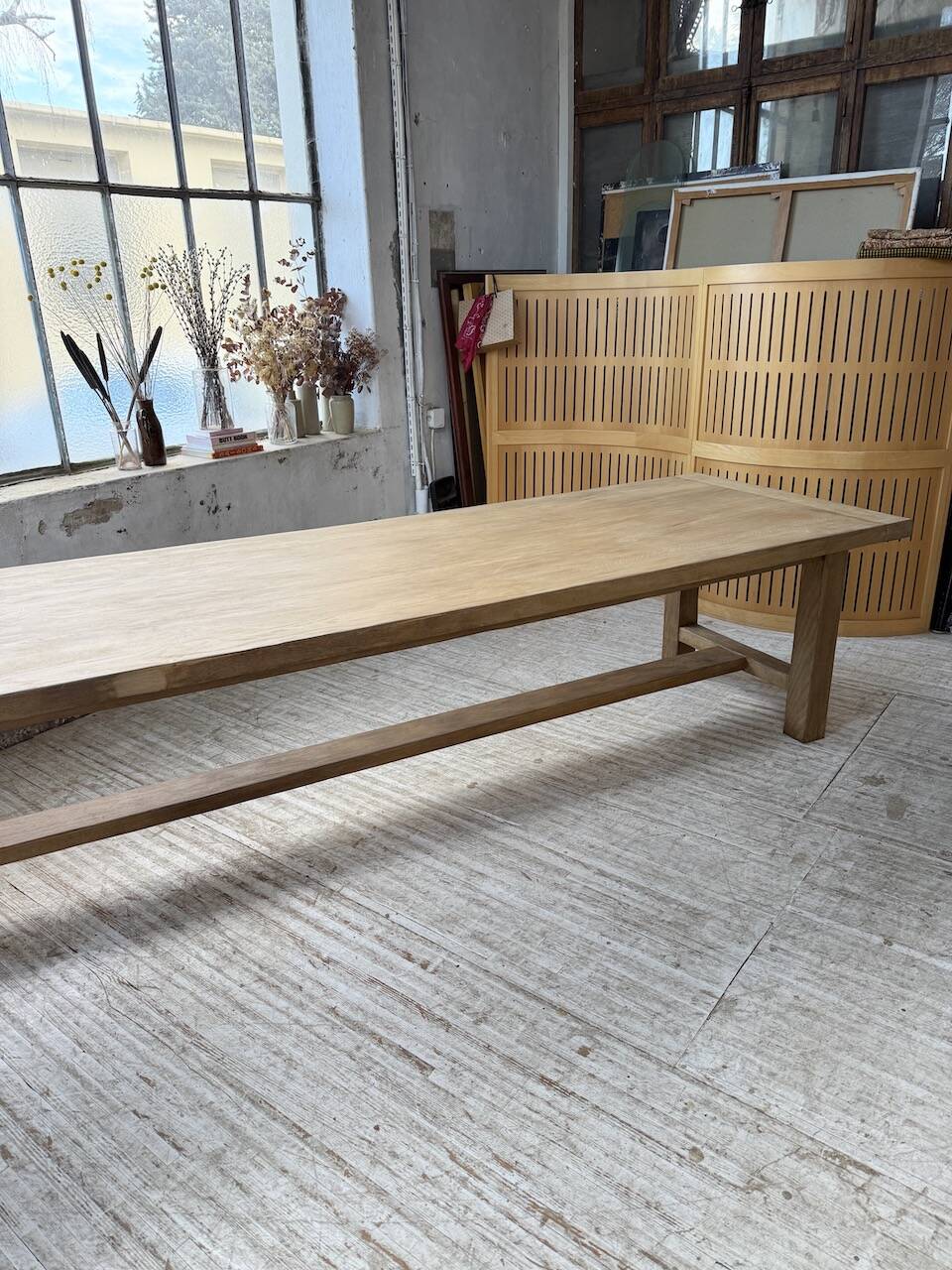 XXL solid oak farmhouse table 3.5m