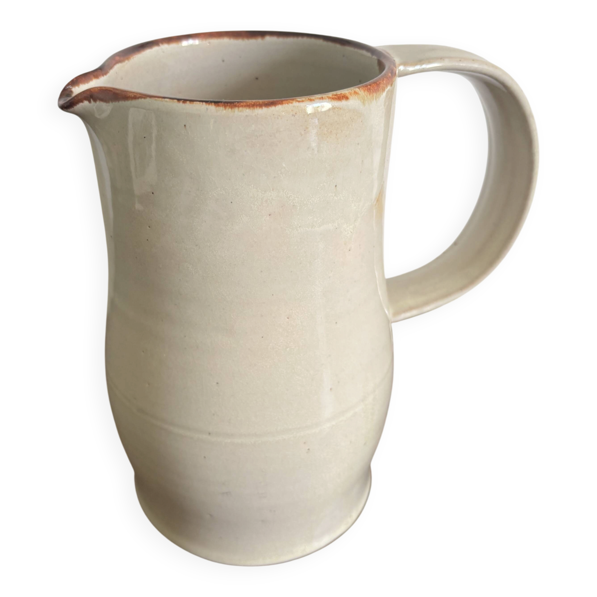 Ancient glazed stoneware vase, marked Arts Ceram Grand Feu.