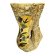 Large Glazed Ceramic Vase with Floral and Fat Lava Decor - Vallauris