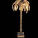 "jansen" style lamp in the shape of a palm tree in golden metal, 181 cm tall
