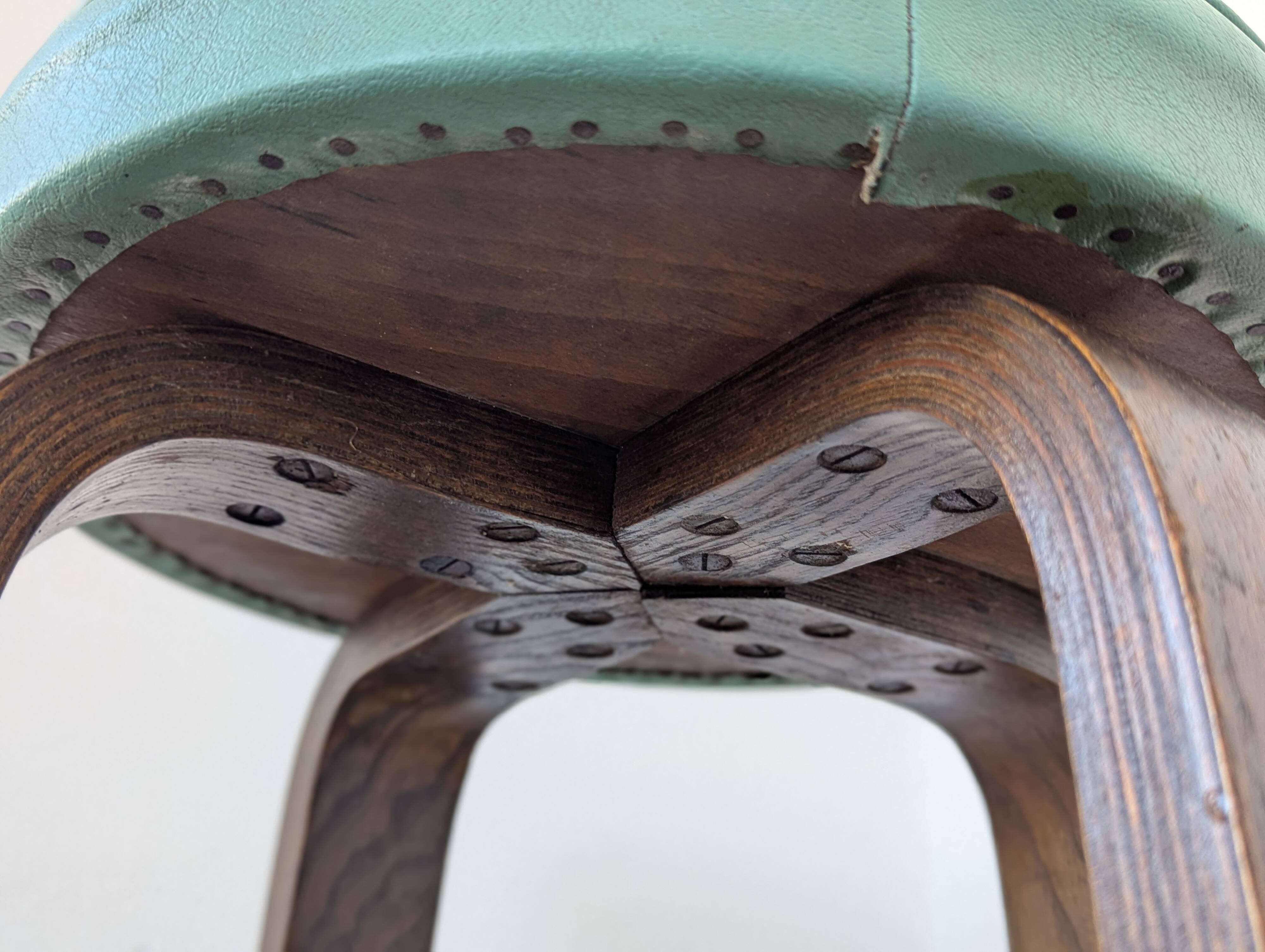 Pair of bar stools, 1950s