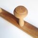 Coat rack 2m, 14 wooden wall hooks