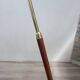 Leather-covered floor lamp by FJB Corsini for Metalarte 1950s