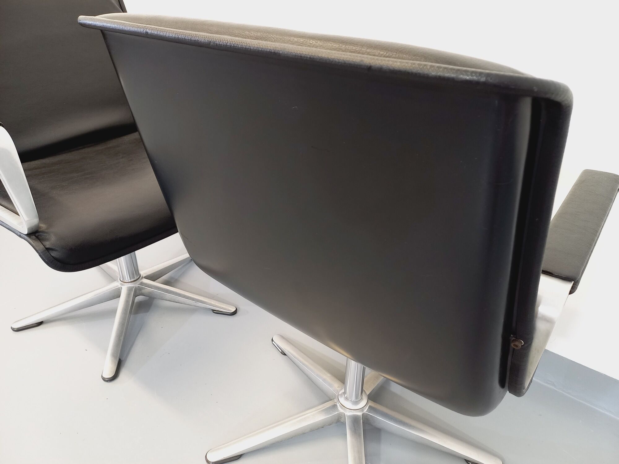 Pair of vintage office armchairs from the 60s and 70s by Wilkhahn