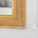 Pair of rattan and copper mirrors
