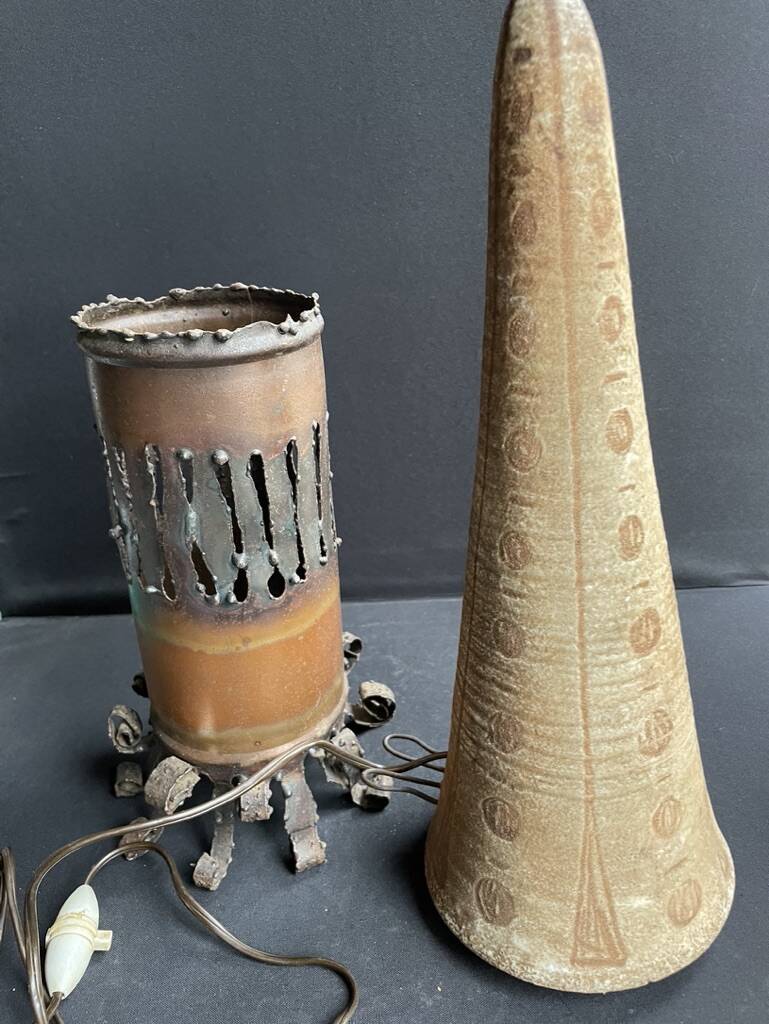 Accolay metal and ceramic lamp (1945-1989)