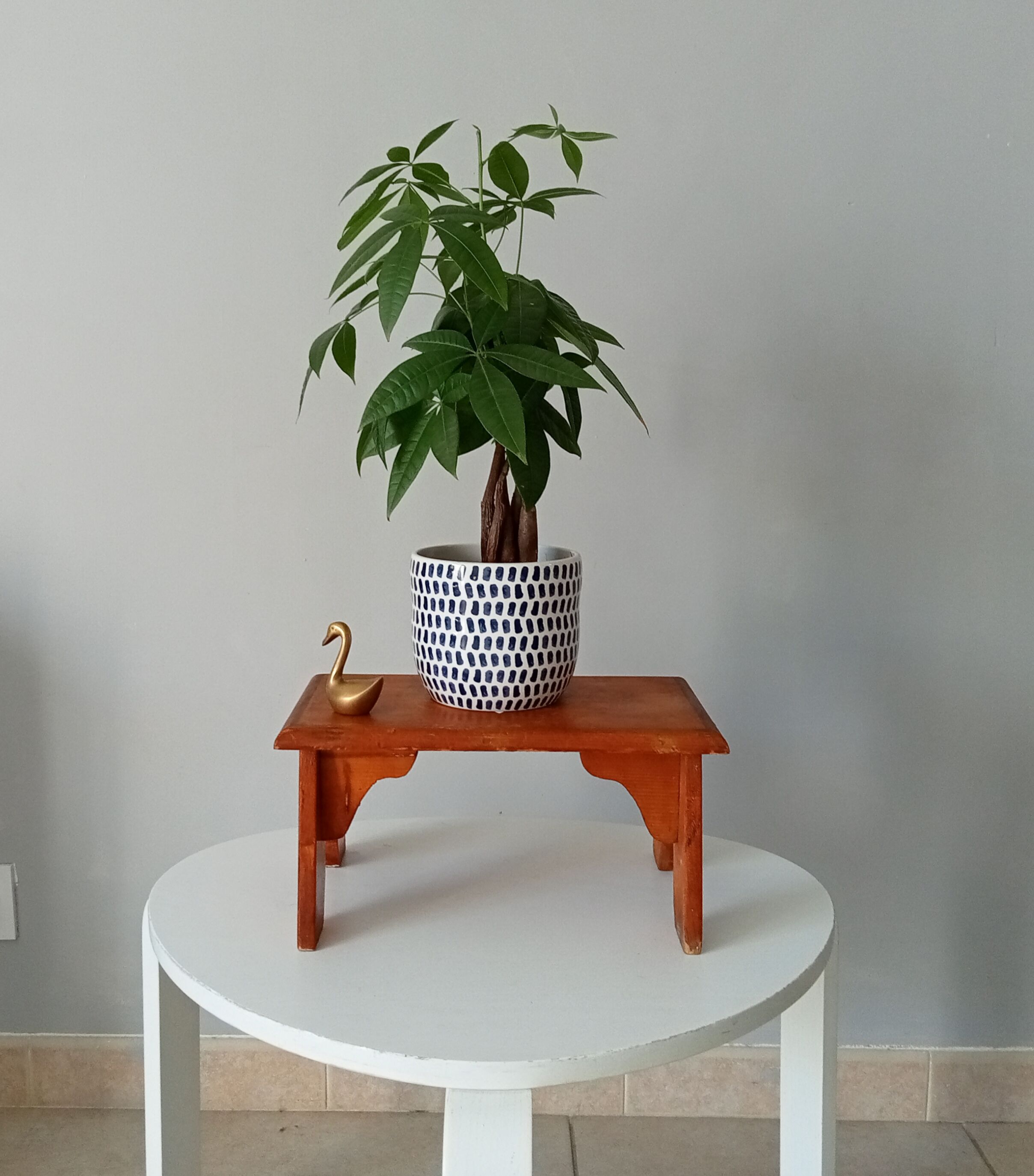 Vintage folk art stool