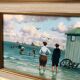 Oil on cardboard from Cartahu Bathing cabins