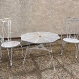 vintage metal garden furniture tête-à-tête