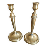 Bougeoirs Directoire en bronze