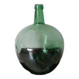 Ancienne  dame jeanne en verre soufflé contenance 30 l