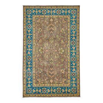 Turkish Handknotted Wool Oushak Rug 193 cm x 308 cm