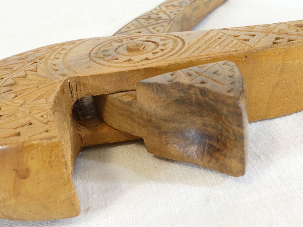 Old wooden nut cracker